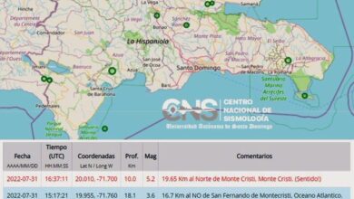 Photo of Fuerte temblor de tierra en Monte Cristi, magnitud preliminar 5.2