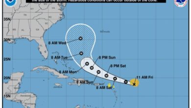 Photo of Erin se convierte en huracán; se esperan vientos moderados y oleaje peligroso en costa de RD