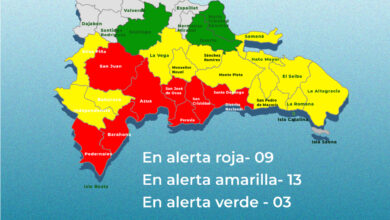 Photo of Nueve provincias en alerta roja, 13 en amarilla y tres en verde; tormenta está a 485 km al sur/suroeste de Haití