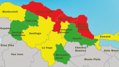 Photo of OE coloca tres provincias en alerta roja, cinco en amarilla y cuatro en verde