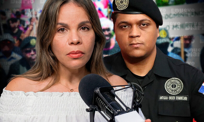 María Cristina Rodríguez y Angelo Vásquez, director de la Antigua Orden Dominicana. (Ilustración: El nuevo Diario)