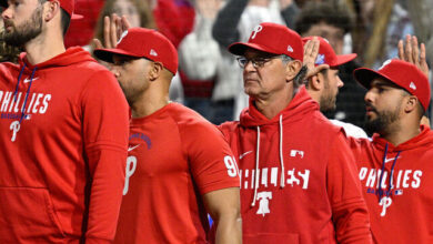 Photo of Los Filis blanquean a los Gigantes en debut de Mattingly como mánager